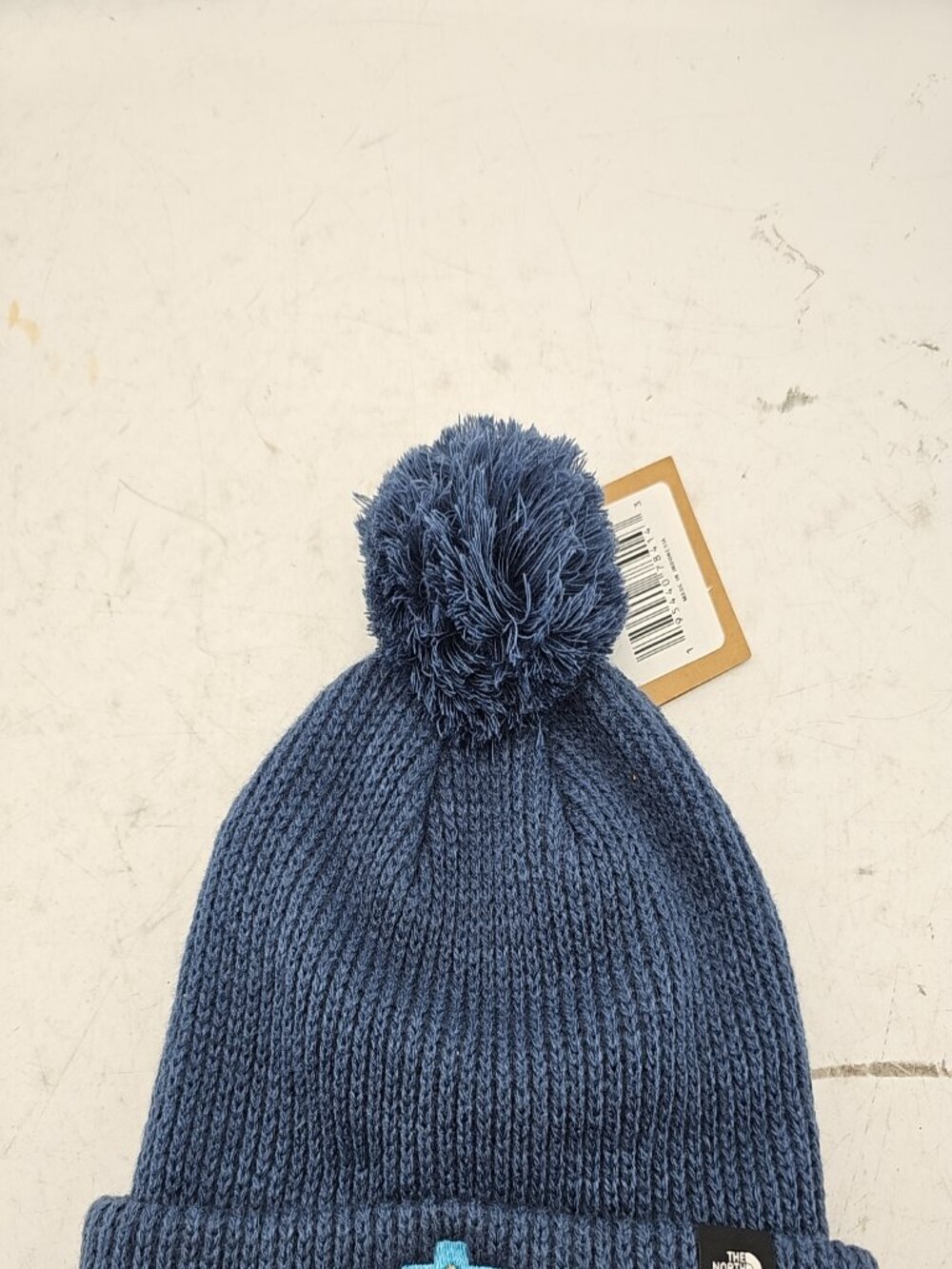 The North Face Shady Blue Pom Beanie NWT